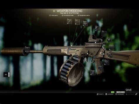 Shotgun drum mag tarkov - PK 7.62x54R 100-round box (PK) is a magazine in Escape from Tarkov. A standard-issue 100-round ammunition box for 7.62x54R ammo for Kalashnikov Machine gun. Manufactured by V.A. Degtyarev Plant. Because of its 2x2 grid size, only the following chest rigs can carry it: ANA Tactical Alpha chest rig ANA Tactical M1 plate carrier Ars Arma CPC MOD.1 plate carrier BlackRock chest rig CQC Osprey MK4A ...